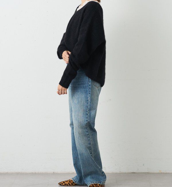  「レースＶネックウールニット」|ニット・セーター|