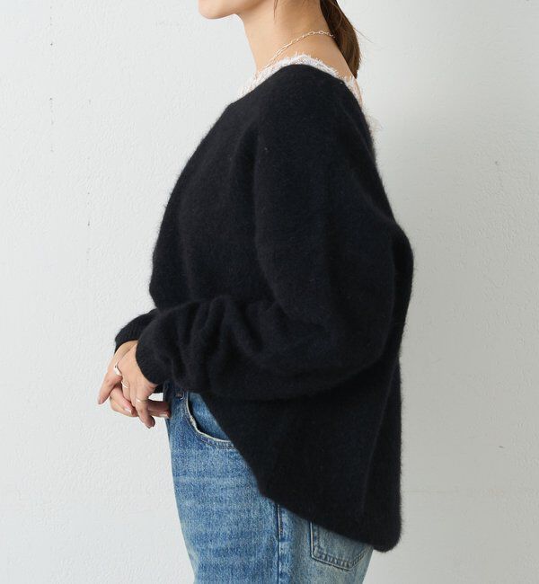  「レースＶネックウールニット」|ニット・セーター|