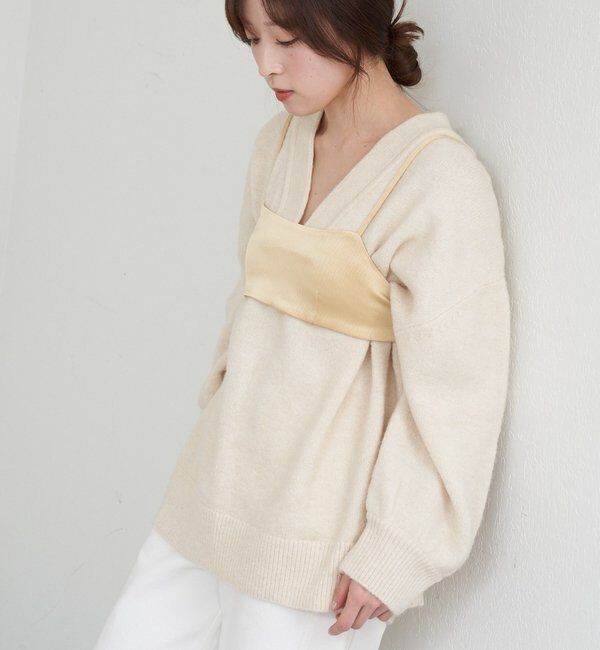  「【@kanako_ikiコラボカラー】【全骨格キレイ見え】ウェーブネックニット」|ニット・セーター|