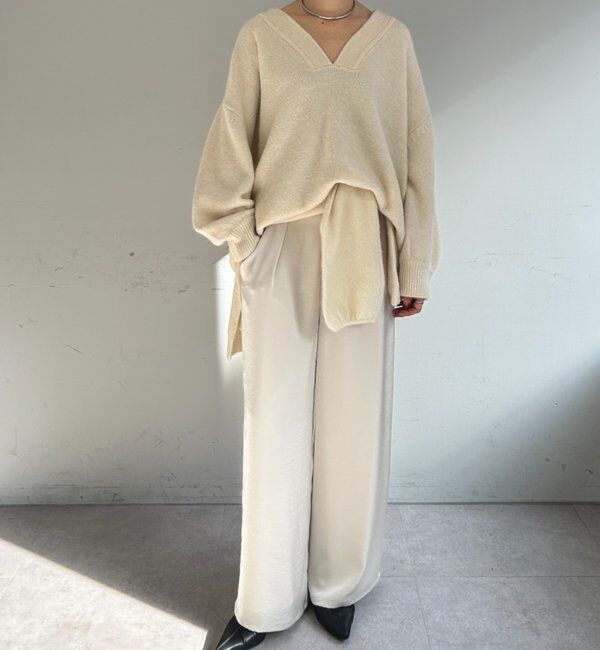  「【@kanako_ikiコラボカラー】【全骨格キレイ見え】ウェーブネックニット」|ニット・セーター|