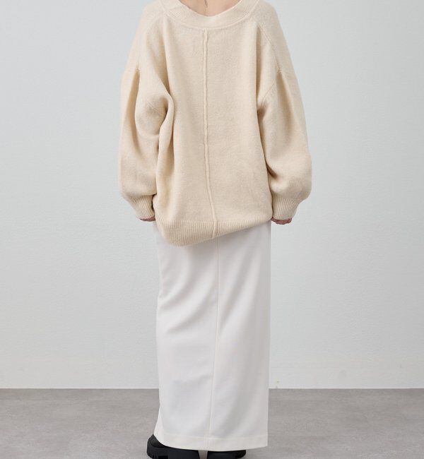  「【@kanako_ikiコラボカラー】【全骨格キレイ見え】ウェーブネックニット」|ニット・セーター|