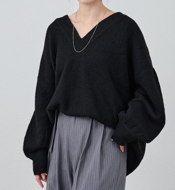  「【@kanako_ikiコラボカラー】【全骨格キレイ見え】ウェーブネックニット」|ニット・セーター|