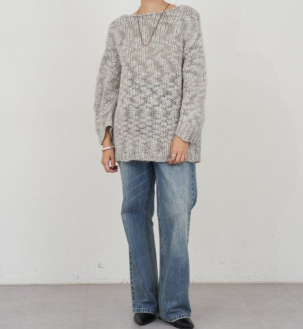  「テクスチャーオーバーニット」|パーカー|