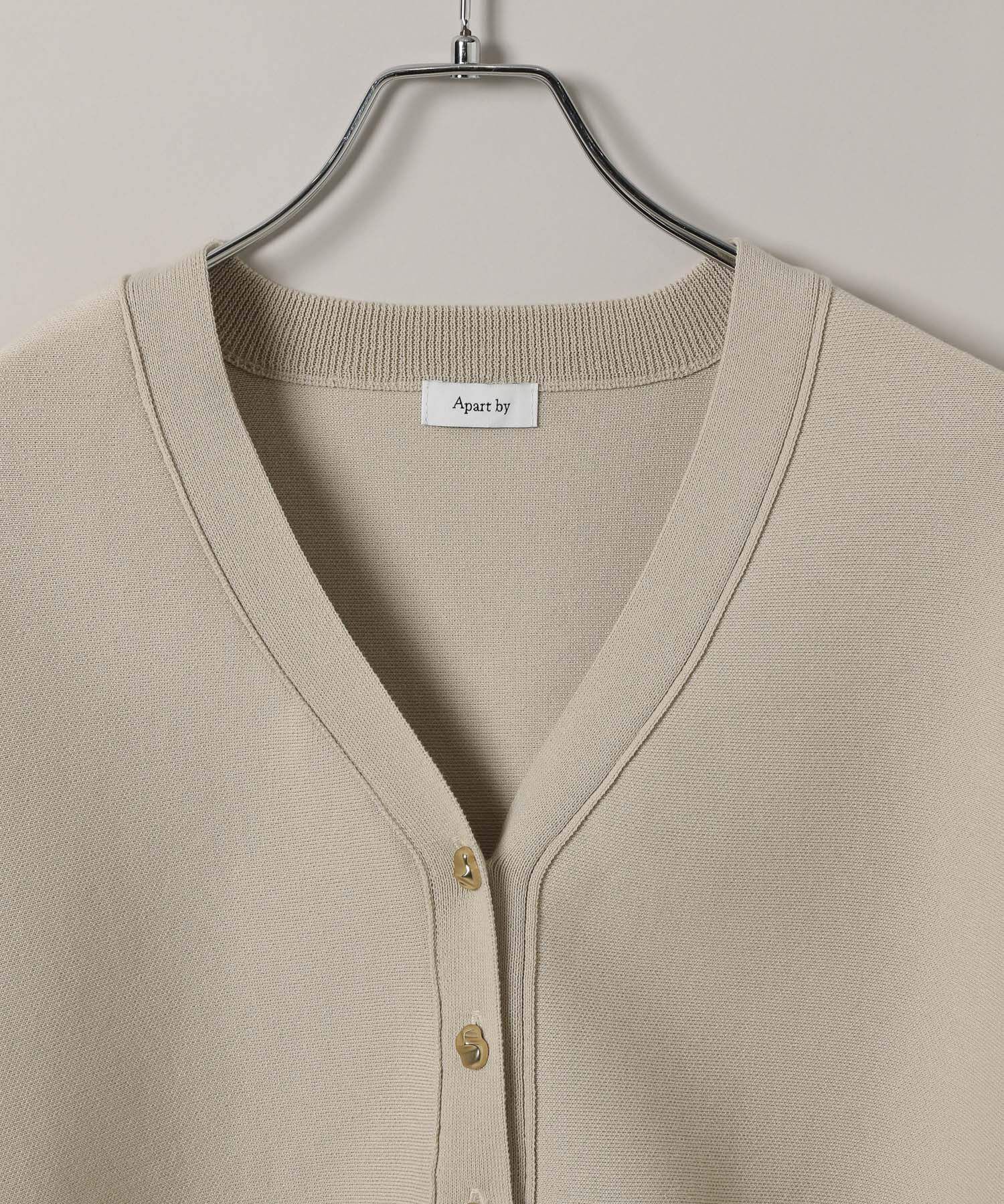 A part by 「メタルボタンスポンジVカーディガン」|ニット・セーター|