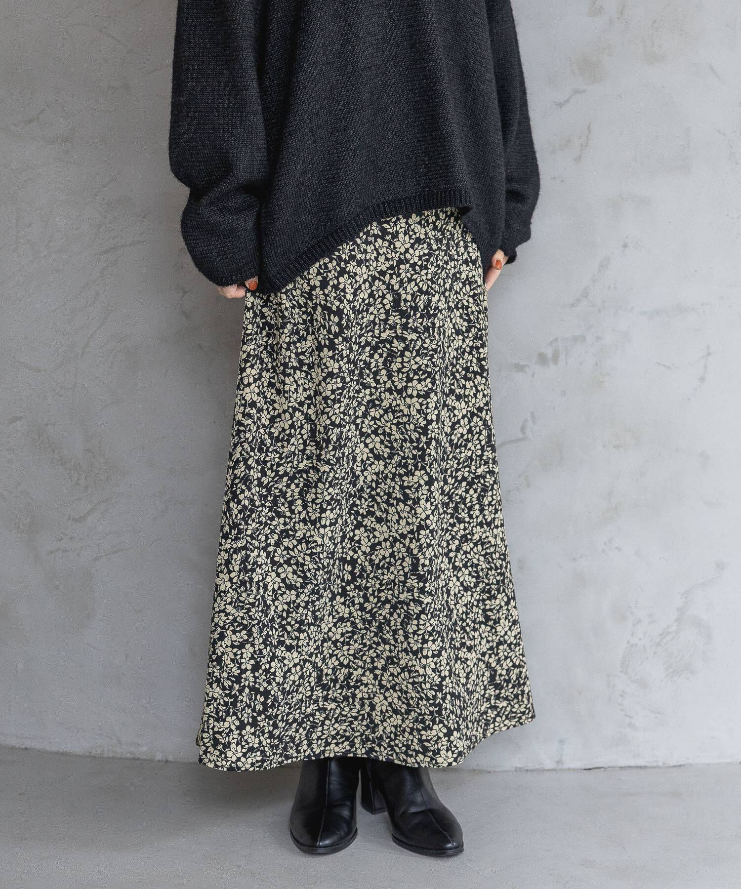 A part by 「フラワープリントナロースカート」|スカート|