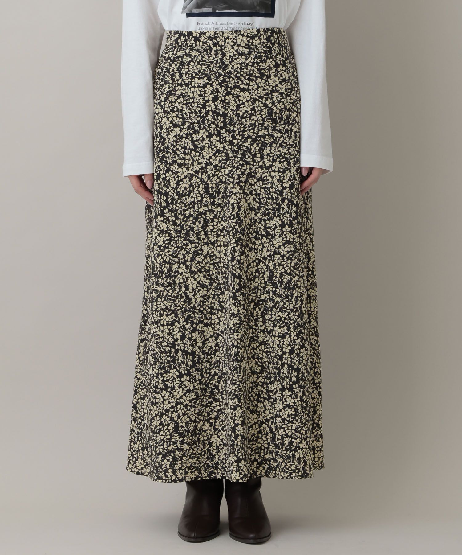 A part by 「フラワープリントナロースカート」|スカート|