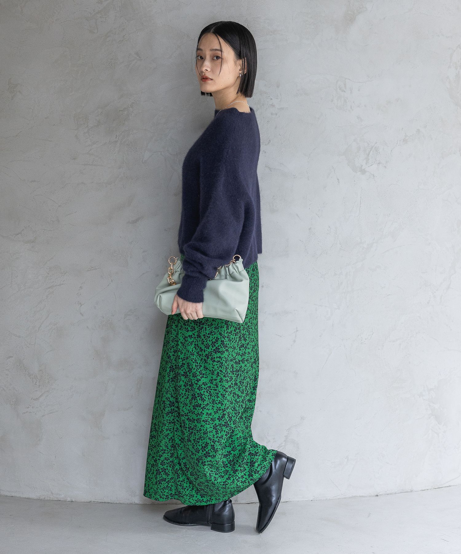 A part by 「フラワープリントナロースカート」|スカート|