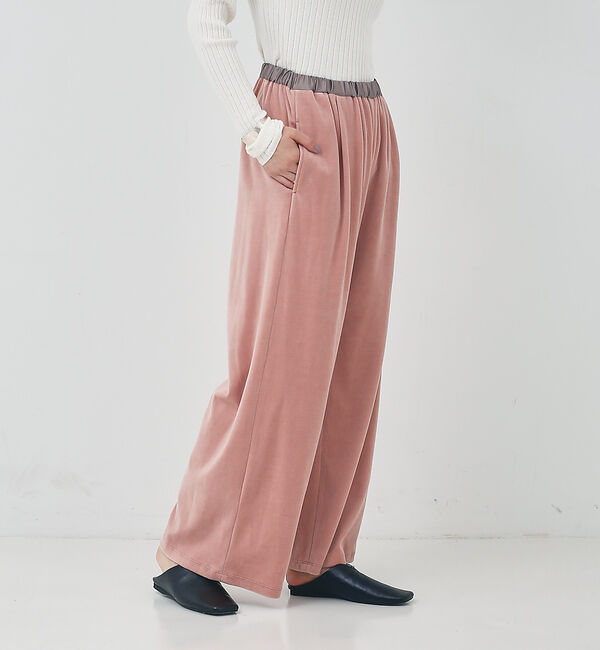 collex「【手洗い可能】ベロアセミワイドパンツ」|その他|