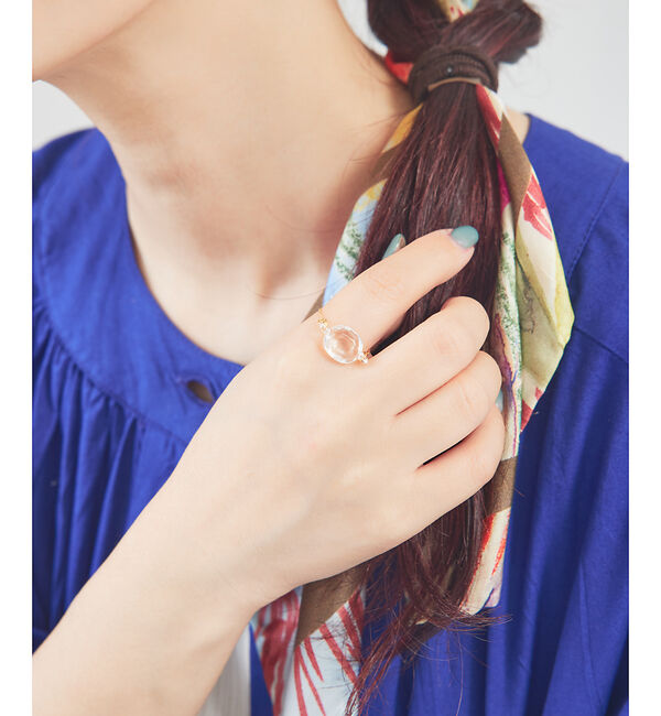 collex「【別注】【HARIO Lampwork Factory】カレットオーバル チェー」|リング|クリア