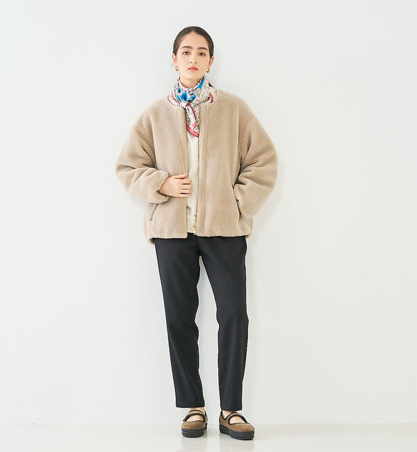 collex「【一部WEB限定カラー】タフタ&times;ボア リバーシブル中綿ブルゾン」|ブルゾン・スタジャン|