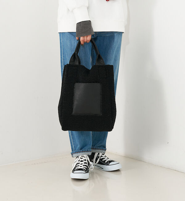 collex「リバーシブルボアトート2WAYバッグ」|トートバッグ|