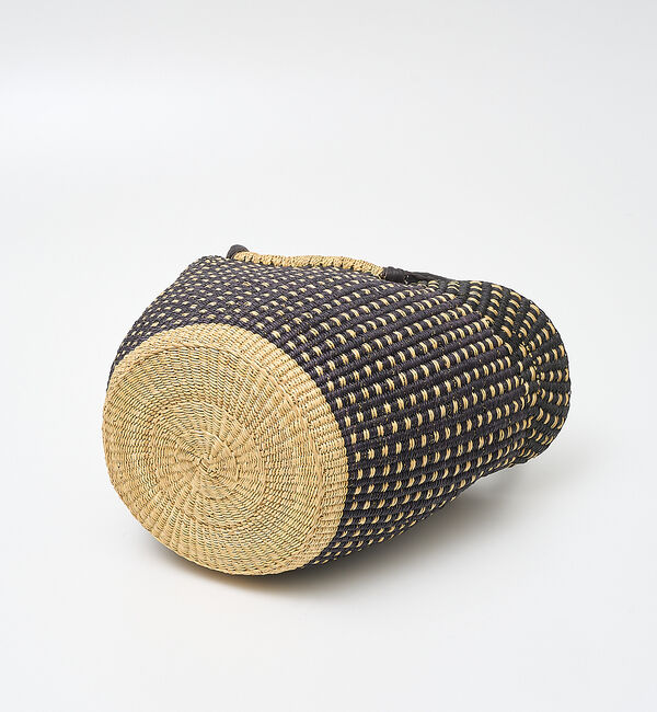 collex「ニャリガバスケット ニケチェック L」|かごバッグ|