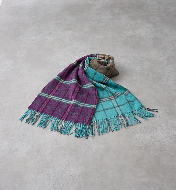 collex「ウールリバーシブルチェックストール」|マフラー|