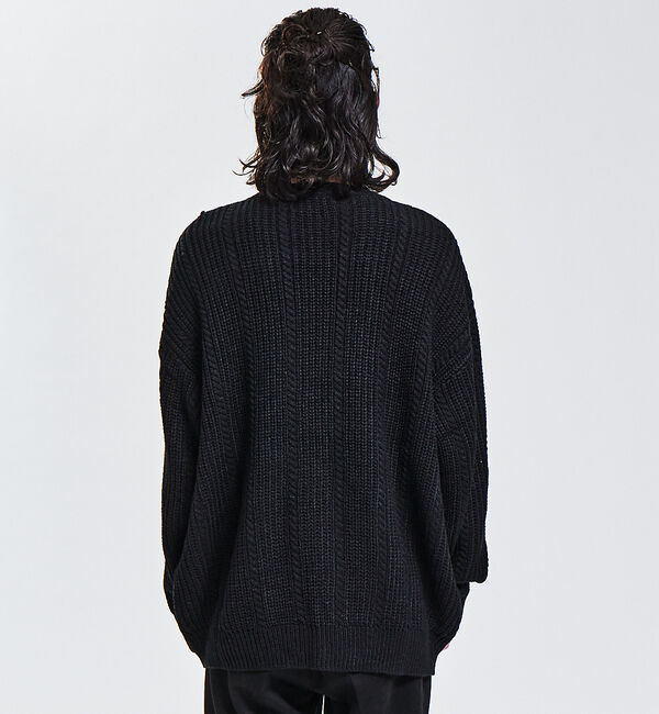 ABAHOUSE「【AH ABAHOUSE】ハンドステッチ プルオーバー ニット」|ニット・セーター|