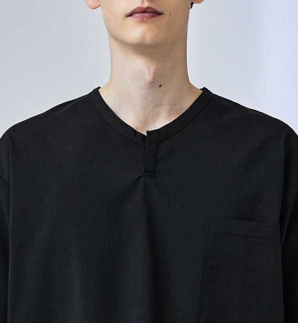 ABAHOUSE「【ストレッチドライ】キーネック 半袖Tシャツ / スキッパーシャツ」|Tシャツ・カットソー|