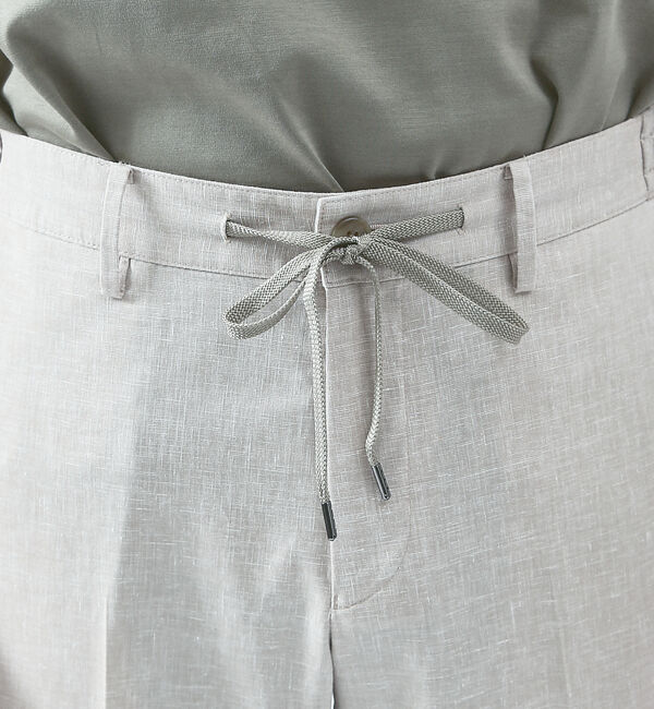 ABAHOUSE「【ブルー＆イエロー】ソロストレッチ リネン テーパード パンツ / スラックス」|その他|