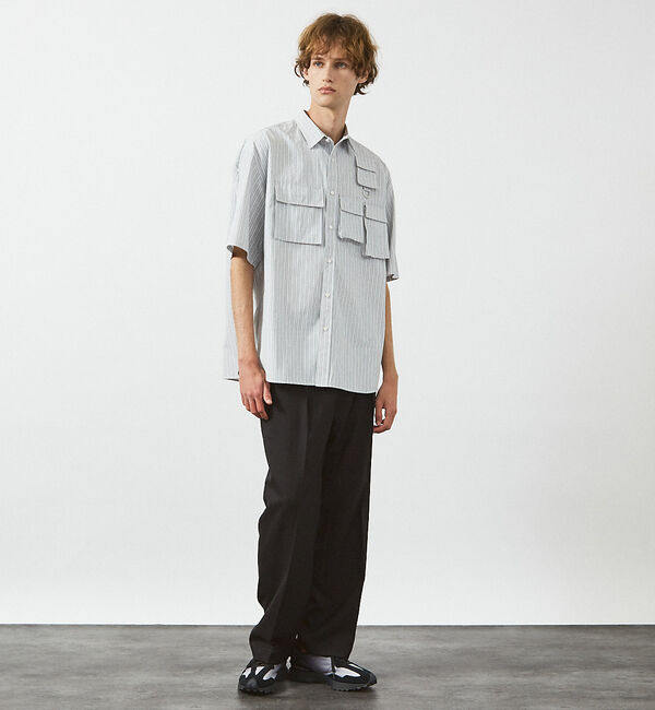 ABAHOUSE「ファンクショナルストライプ 半袖シャツ」|シャツ・ブラウス|
