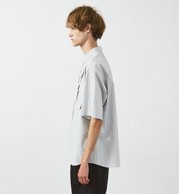 ABAHOUSE「ファンクショナルストライプ 半袖シャツ」|シャツ・ブラウス|