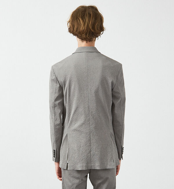 ABAHOUSE「【セットアップ対応/FLEX JACKET】 PE-wrinkle ワッシャージ」|テーラードジャケット|