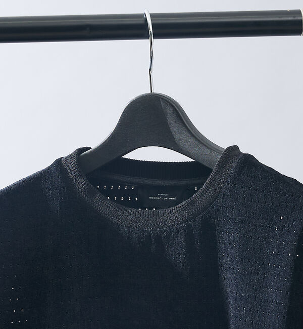 ABAHOUSE「アイレットベロア　クルーネック長袖Tシャツ」|Tシャツ・カットソー|