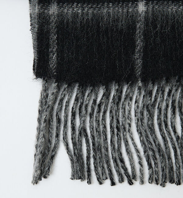 ABAHOUSE「ウール&times;カシミヤ リバーシブル マフラー / ON・OFF兼用」|マフラー|