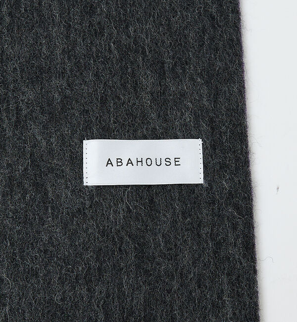 ABAHOUSE「ウール&times;カシミヤ リバーシブル マフラー / ON・OFF兼用」|マフラー|
