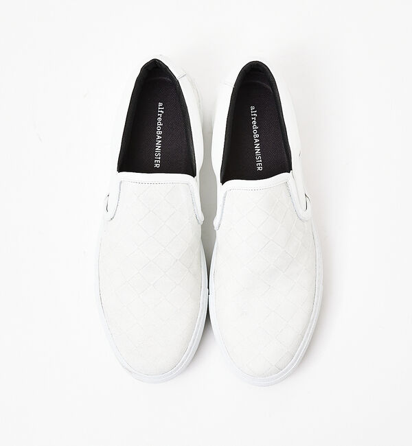 alfredoBANNISTER「【MASTER KICKS】厚底シャークソール レザー メッシュ型押し スリッポ」|スニーカー|