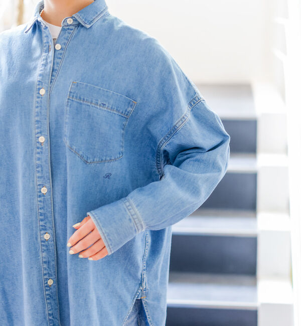 Rouge vif「NEW オーバーサイズデニムシャツ」|シャツ・ブラウス|
