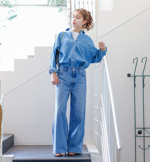 Rouge vif「NEW オーバーサイズデニムシャツ」|シャツ・ブラウス|