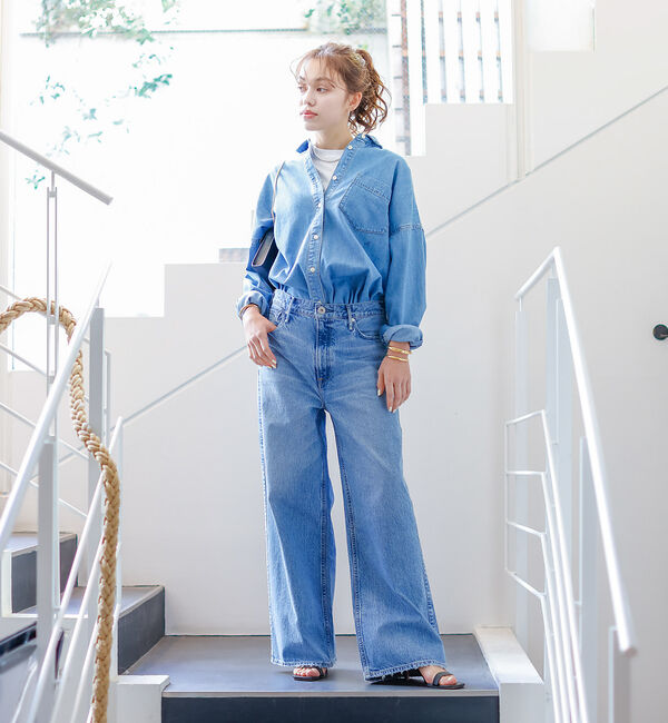 Rouge vif「NEW オーバーサイズデニムシャツ」|シャツ・ブラウス|