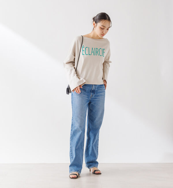 Rouge vif「ショート丈 ロゴミニ裏毛ロンT」|Tシャツ・カットソー|