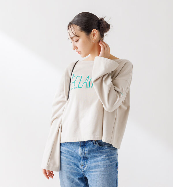 Rouge vif「ショート丈 ロゴミニ裏毛ロンT」|Tシャツ・カットソー|