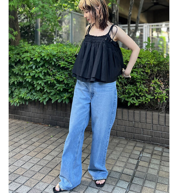 Rouge vif「ボイルスモッキングキャミソール」|キャミソール|