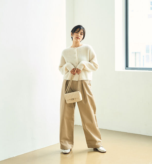 Rouge vif「フォックスウールふわふわカーディガン」|カーディガン|