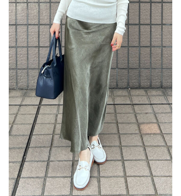 Rouge vif「バイヤスロングスカート　顔料染」|スカート|