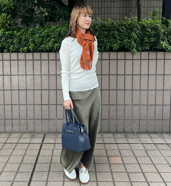 Rouge vif「バイヤスロングスカート　顔料染」|スカート|