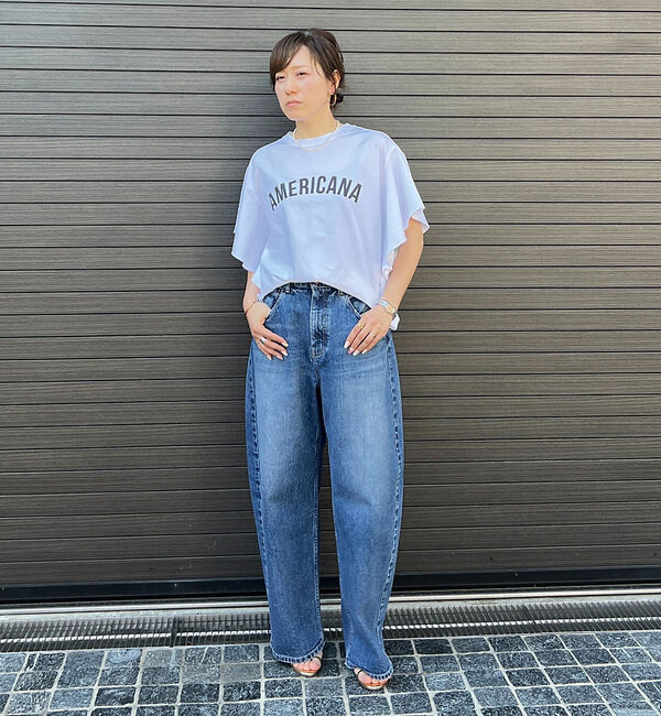 Rouge vif「【RED CARD/レッドカード】Montana カーブバギーデニム」|デニム|