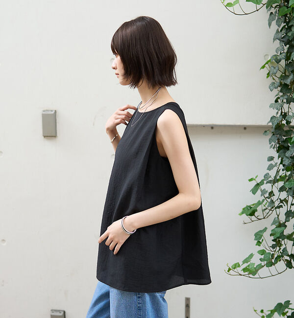 Rouge vif「前後2WAYノースリパールブラウス」|シャツ・ブラウス|