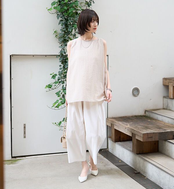 Rouge vif「前後2WAYノースリパールブラウス」|シャツ・ブラウス|