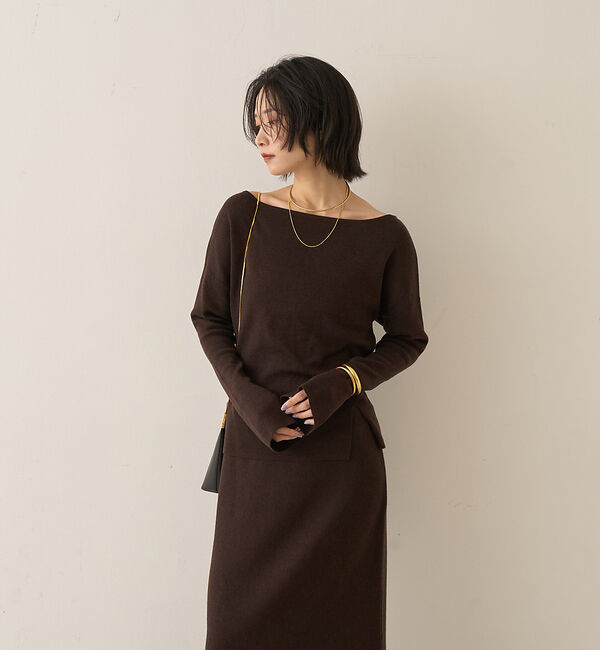 Rouge vif「【セットアップ対応】フレアドルマンニットプルオーバー」|ニット・セーター|