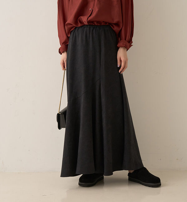 Rouge vif「【定番人気】【2025AW】切替マキシスカート」|スカート|