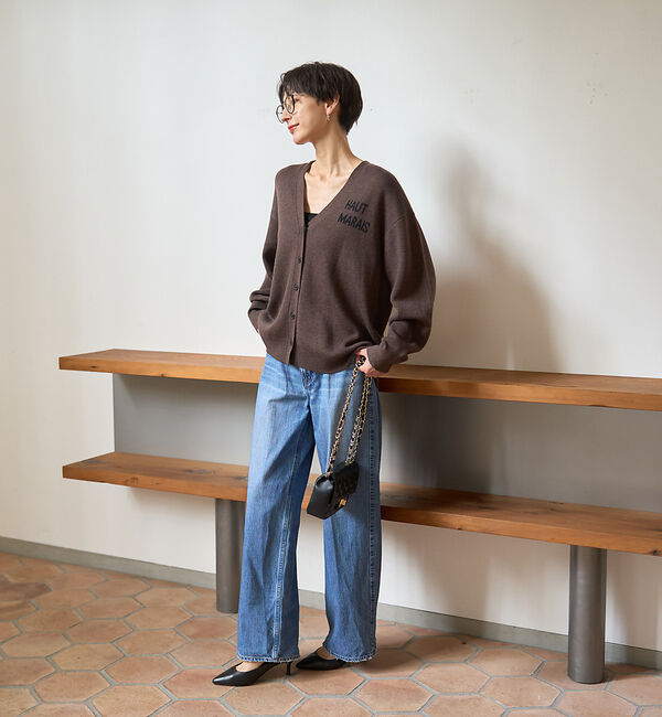 Rouge vif「ロゴニットカーディガン」|カーディガン|