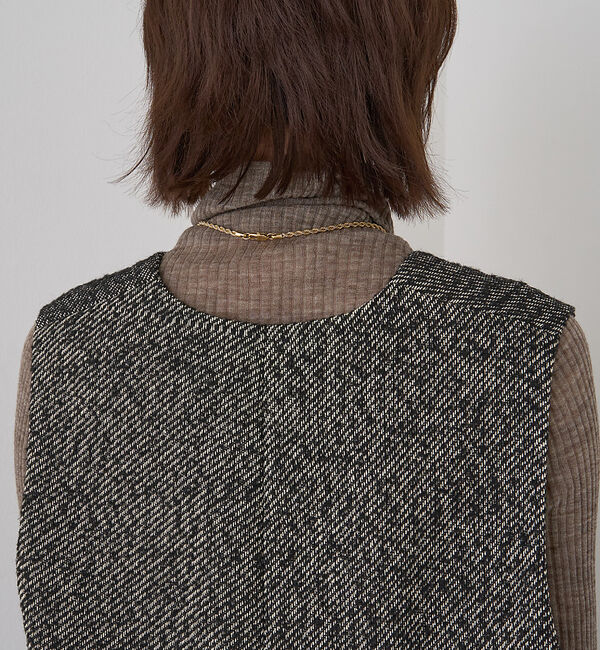 Rouge vif「【セットアップ対応】ポリウーリングカルゼVネックベスト」|ベスト・ジレ|