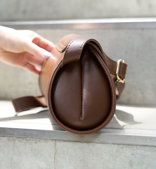 Rouge vif「【AULENTTI/オウレンティ】ワイドロールボディショルダーバッグ」|ショルダー・メッセンジャー|