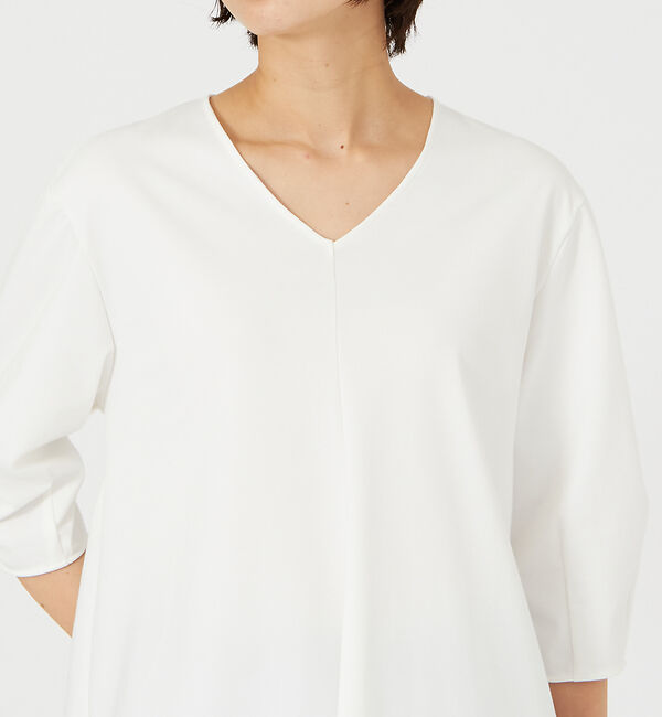 qualite「ロングチュニックカットソー」|Tシャツ・カットソー|