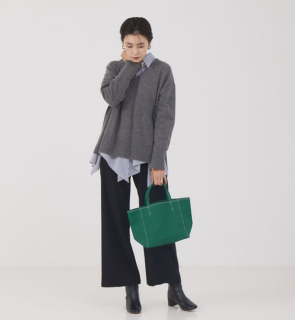 qualite「【e&times;qualite】ミニキャンバススクエアトート」|トートバッグ|