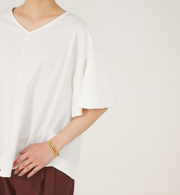 qualite「フレアスリーブカットソー」|Tシャツ・カットソー|