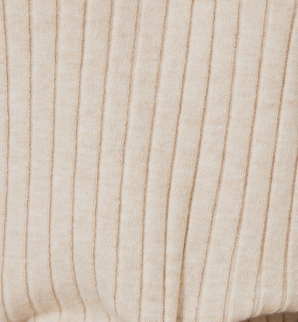 qualite「【23AW】アシメスヌードリブニット」|ニット・セーター|