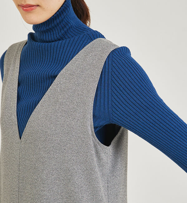 qualite「ツイーディジャンパーワンピース」|ワンピース|