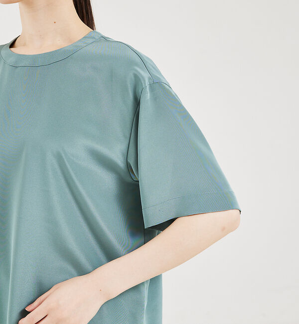 qualite「ストレッチデシンTブラウス」|シャツ・ブラウス|